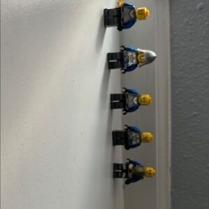 LEGO Minifigure Collection with Blue and Black Armor old LEGO toys knights